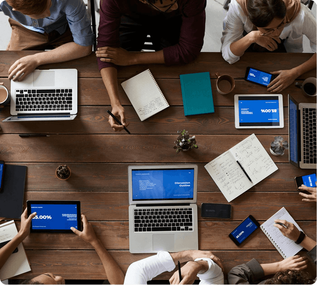 Team working together