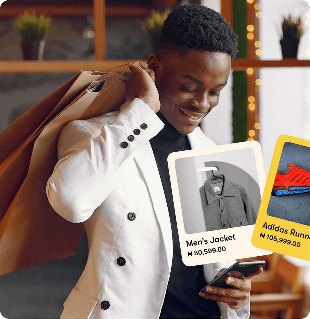 Man shopping with we.yan