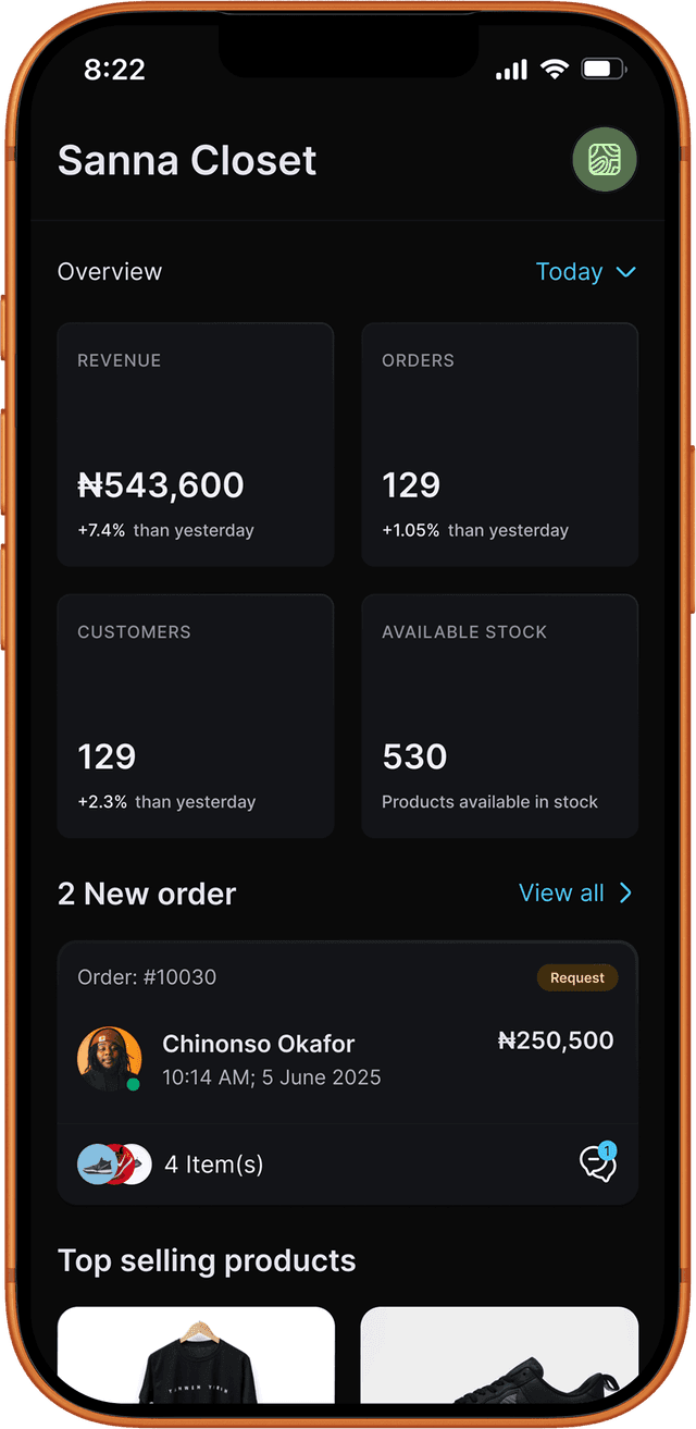 Trade Merchants Interface