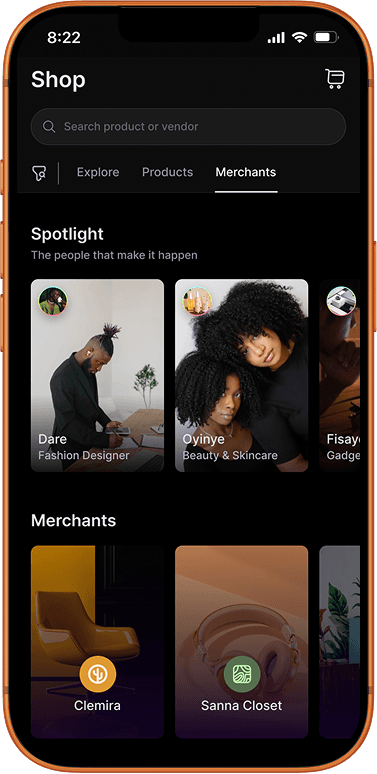 Trade Shop Interface